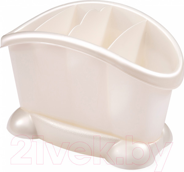 Изображение товара Органайзер для столовых приборов Эльфпласт ЕР030 (белый перламутр)