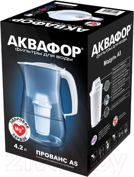 Изображение товара Фильтр-кувшин Аквафор Прованс А5 / И11066 (белый)