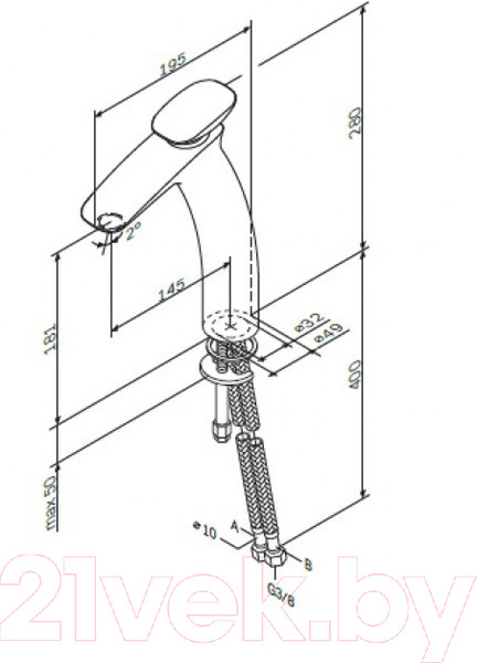 Изображение товара Смеситель AM.PM Spirit V2.0 F70A92000