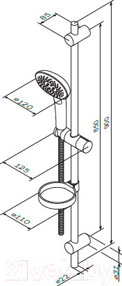Изображение товара Душевой гарнитур AM.PM Spirit V2.0 (F0170A000)