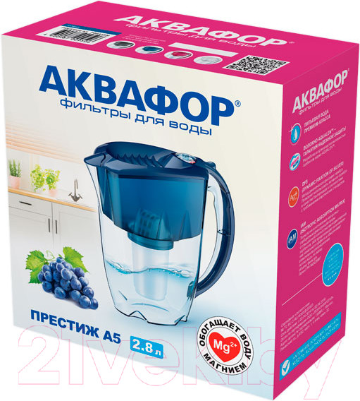 Изображение товара Фильтр-кувшин Аквафор Престиж А5 / И11148 (черный)