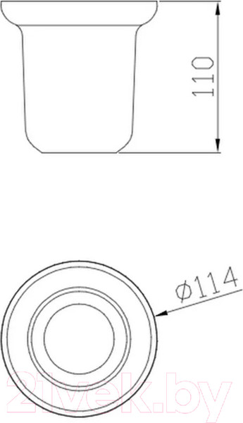 Изображение товара Подставка для ершика Potato P205