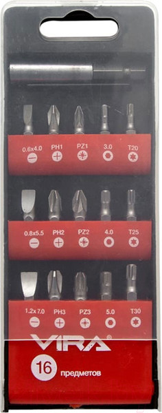 Изображение товара Набор бит Vira 554101 (16шт)