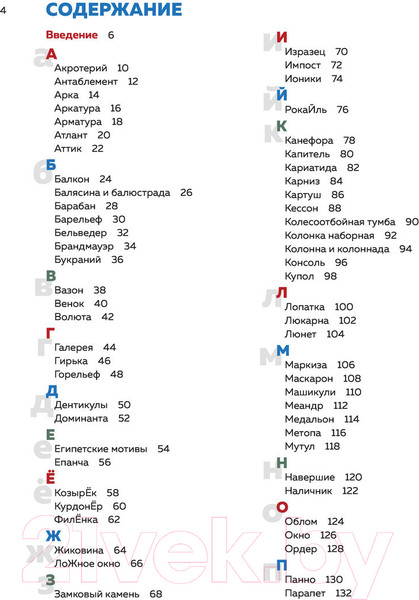 Изображение товара Книга Эксмо Архитектурная азбука Петербурга: от акротерия до яблока (Ерова Т.А.)