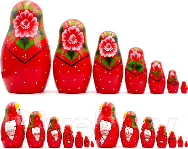 Изображение товара Матрешка сувенирная Брестская Фабрика Сувениров В сарафане с традиционным орнаментам 7011