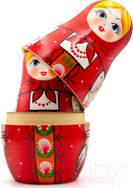 Изображение товара Матрешка сувенирная Брестская Фабрика Сувениров В сарафане с традиционным орнаментам 7011