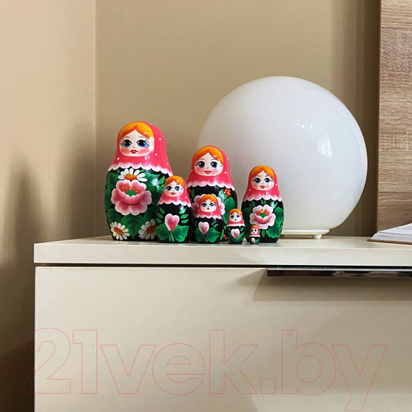 Изображение товара Матрешка сувенирная Брестская Фабрика Сувениров С нарисованным вручную цветок сакуры 7016