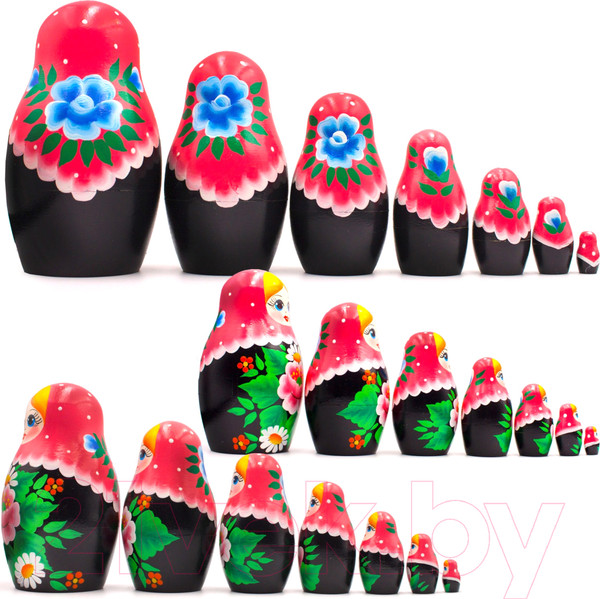 Изображение товара Матрешка сувенирная Брестская Фабрика Сувениров С нарисованным вручную цветок сакуры 7016