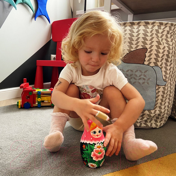 Изображение товара Матрешка сувенирная Брестская Фабрика Сувениров С нарисованным вручную цветок сакуры 7016