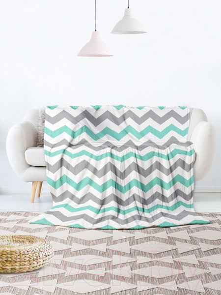 Изображение товара Плед JoyArty Бледные зигзаги / blan_11612 (130x180)