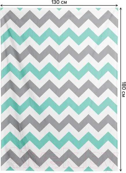 Изображение товара Плед JoyArty Бледные зигзаги / blan_11612 (130x180)