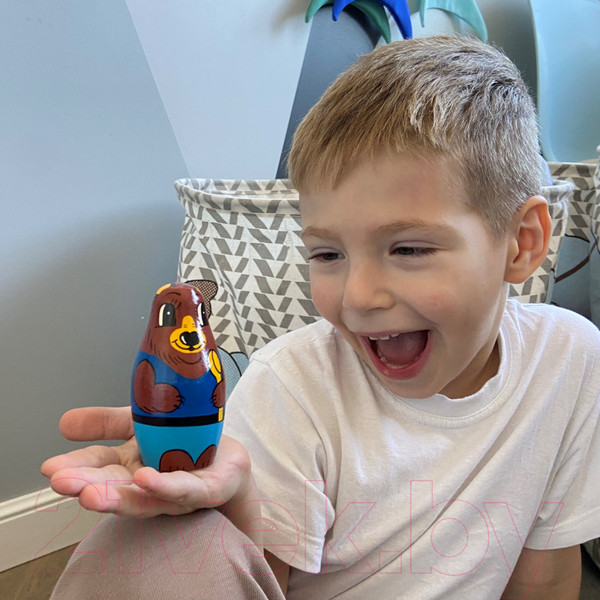 Изображение товара Матрешка сувенирная Брестская Фабрика Сувениров В виде персонажей из сказки Златовласка и три медведя 5153