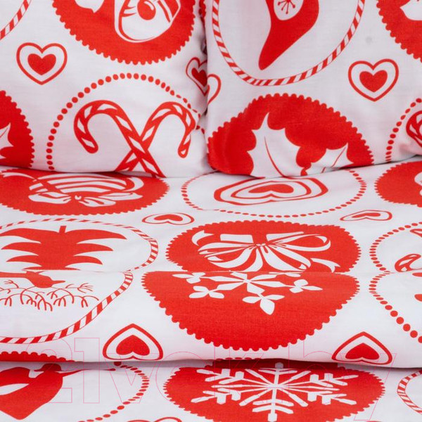 Изображение товара Комплект постельного белья Love Life New Year's gifts 2 сп / 6779059