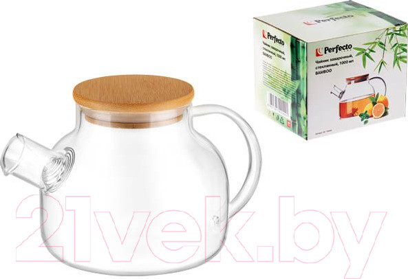 Изображение товара Заварочный чайник Perfecto Linea Bamboo 38-100000