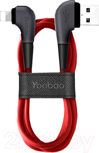 Изображение товара Кабель Yoobao YB-425 Lightning (черный/красный)
