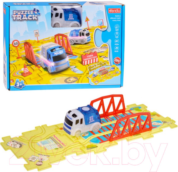 Изображение товара Автомобиль игрушечный Penbu Поле-пазл с машинкой / 2044545-5562