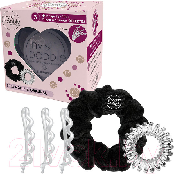 Изображение товара Комплект аксессуаров для волос Invisibobble Heart Style