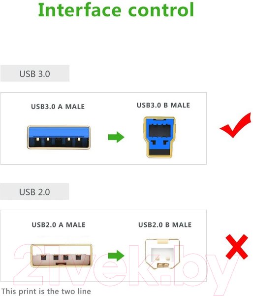 Изображение товара Кабель Ugreen US210 / 30753 (1м, черный)