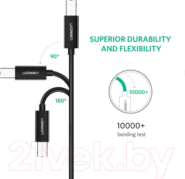 Изображение товара Кабель Ugreen US241 / 80811 (1м, черный)