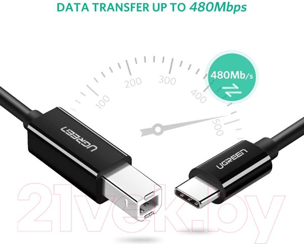 Изображение товара Кабель Ugreen US241 / 80811 (1м, черный)