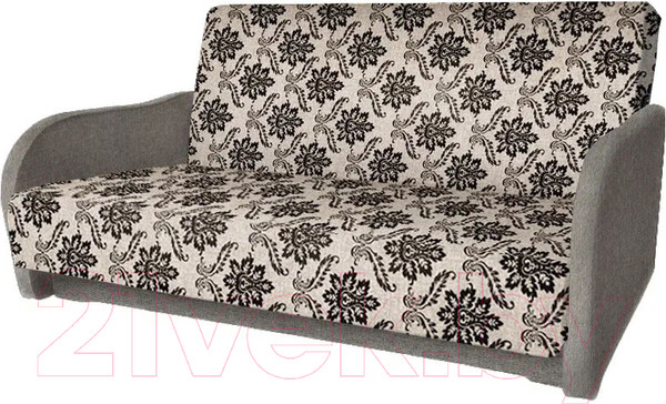 Изображение товара Диван Асмана Дачник-1 (рогожка вензель коричневый/рогожка беж)