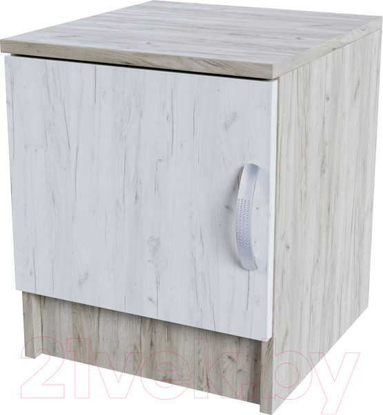 Изображение товара Прикроватная тумба Стендмебель Басса ТБ-551 (дуб крафт белый/дуб крафт серый)