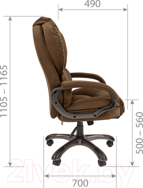 Изображение товара Кресло офисное Chairman Home 434 (Т-84 черный)