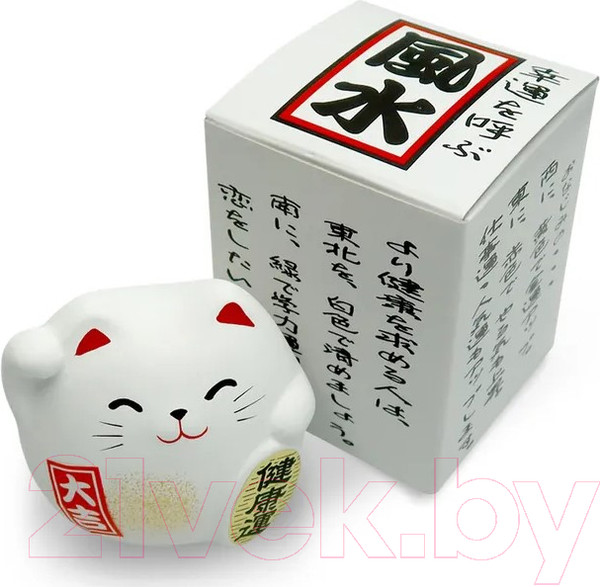 Изображение товара Статуэтка Hatamoto Манэки Кот / MK-02 (белый)