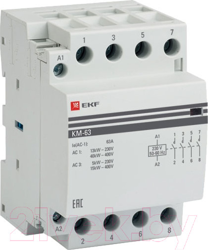 Изображение товара Контактор EKF PROxima km-3-63-40