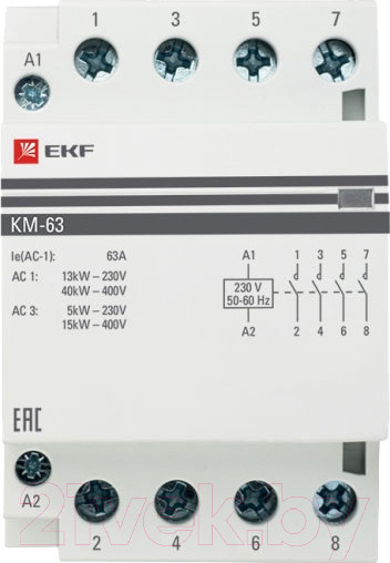 Изображение товара Контактор EKF PROxima km-3-63-40
