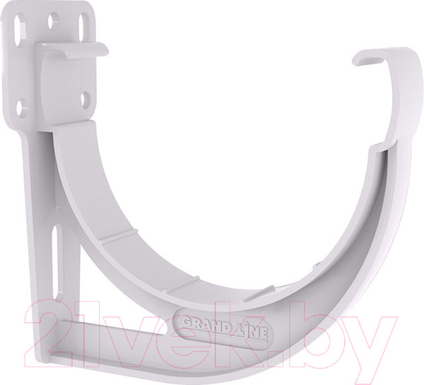 Изображение товара Кронштейн желоба Grand Line Дизайн 135 ПВХ Slider RAL 9003 (белый)