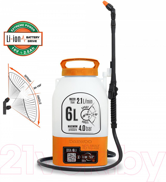 Изображение товара Опрыскиватель аккумуляторный Daewoo Power DSA 6Li