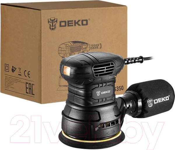 Изображение товара Эксцентриковая шлифовальная машина Deko DKG350 / 063-4263