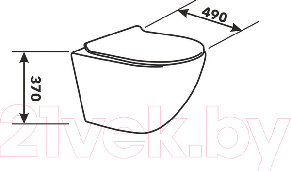 Изображение товара Унитаз подвесной AV Engineering Comfort AVWHR203