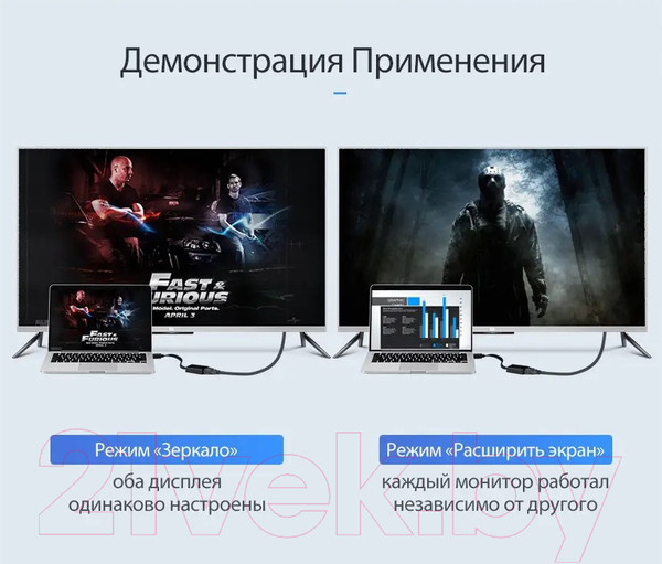 Изображение товара Конвертер цифровой Ugreen MM103 / 40248 (0.25м, черный)