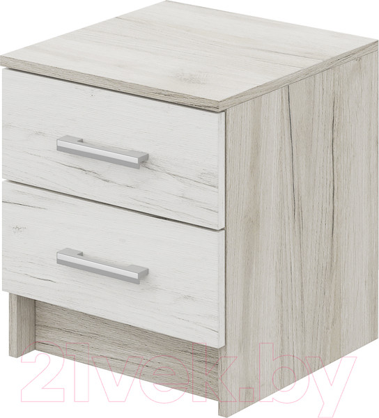Изображение товара Прикроватная тумба Стендмебель Гармония ТБ-601 (дуб крафт белый/дуб крафт серый)