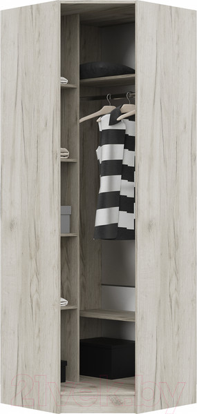 Изображение товара Шкаф Стендмебель Гармония ШУ-601-М (дуб крафт белый/дуб крафт серый)