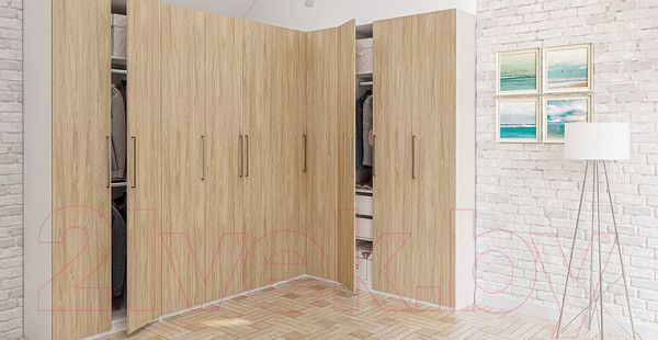 Изображение товара Шкаф Мебель-Неман Отис МН-039-06 П3 (белый/дуб прованс)