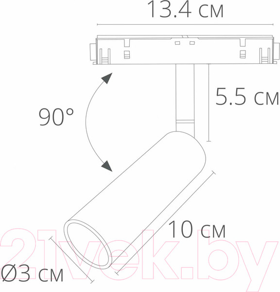 Изображение товара Трековый светильник Arte Lamp Linea A4640PL-1WH
