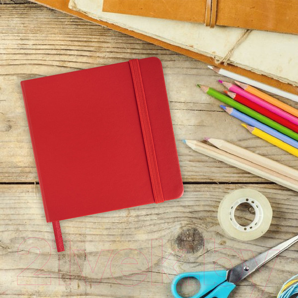 Изображение товара Скетчбук Brauberg Art Classic / 113190 (красный, слоновая кость)