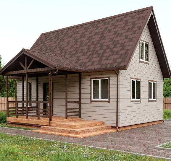 Изображение товара Лист кровельный Onduline Ондувилла 3D Брауни PE6H56RU15900 (1070x400, коричневый)