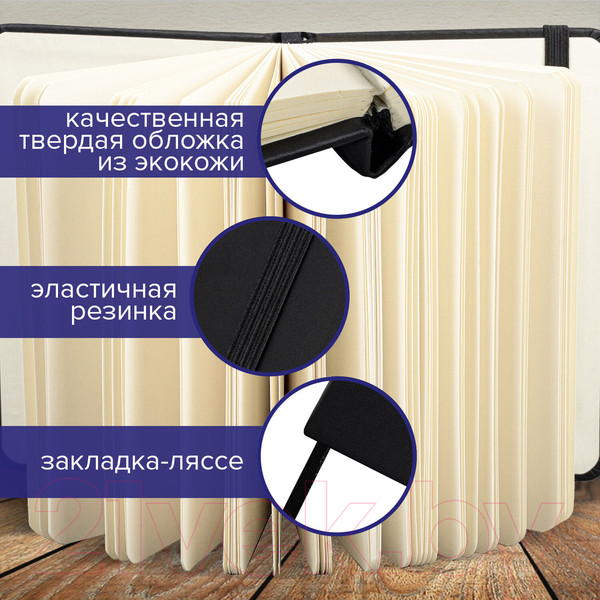 Изображение товара Скетчбук Brauberg Art Classic / 113191 (черный, слоновая кость)