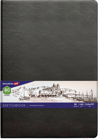 Изображение товара Скетчбук Brauberg Art Classic / 113200 (черный, слоновая кость)