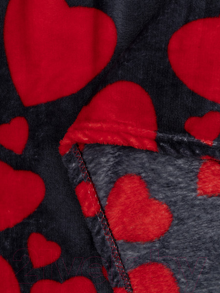 Изображение товара Плед TexRepublic Сердечки TF FN F113R b1520 / 24766 (красный/темно-синий)