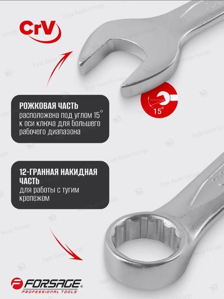 Изображение товара Набор ключей Forsage F-5121P (9663)