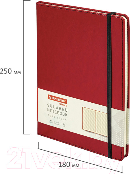 Изображение товара Записная книжка Brauberg Office / 113310 (красный)