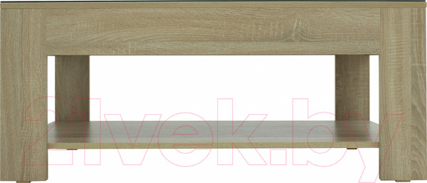 Изображение товара Журнальный столик Мебелик BeautyStyle 26 (сонома/стекло черное)