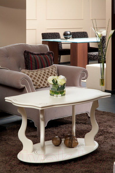 Изображение товара Журнальный столик Мебелик Берже 3 (слоновая кость)