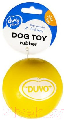 Изображение товара Игрушка для собак Duvo Plus Мяч резиновый / 10153 (желтый)