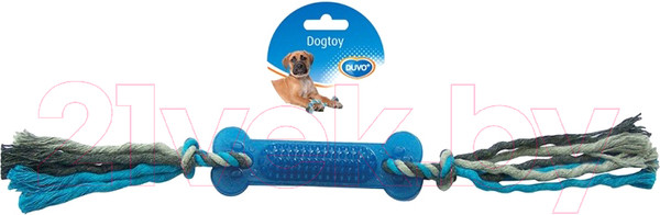 Изображение товара Игрушка для собак Duvo Plus Кость с веревками / 4705063/DV (синий)